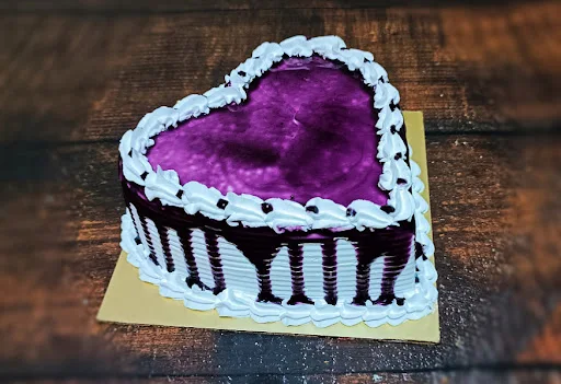 Mini Blueberry Heart Cake [ Eggles 350 Gms]