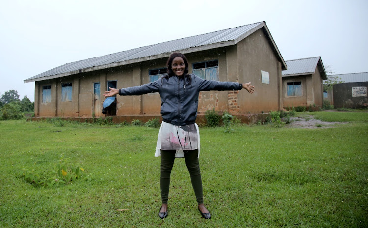 Ugandan climate change activist Vanessa Nakate, at Luwunga Primary school in Buwama, Mpigi district, Uganda, on September 22, 2020.