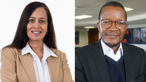 New Cell C board members Maya Makanjee and Godfrey Motsa.