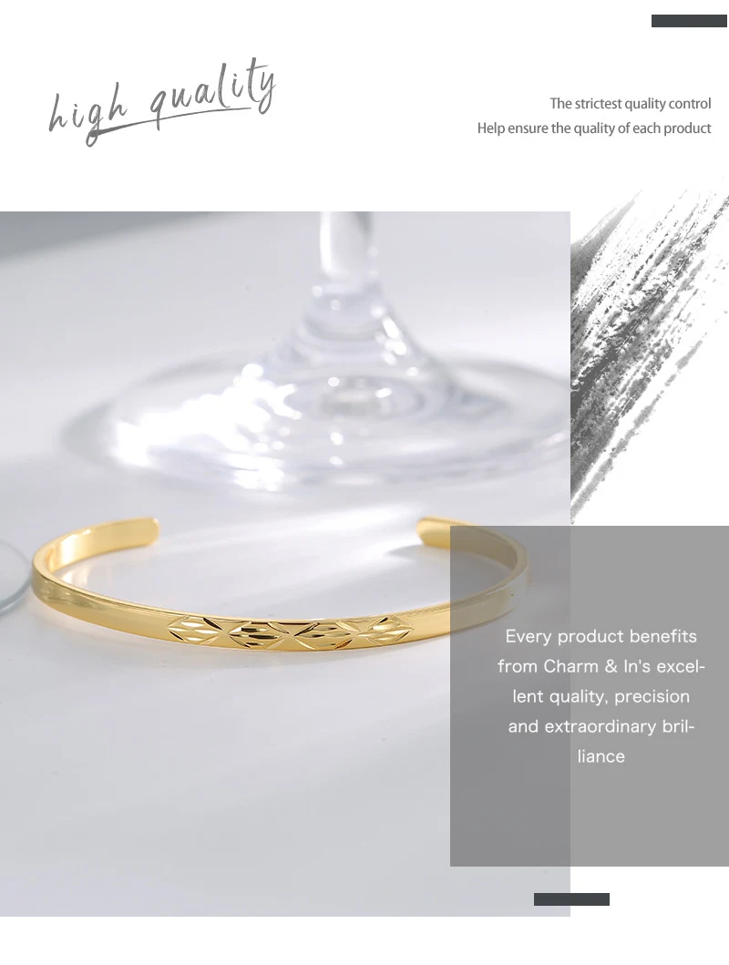 Title 1, Bracelet Carven Design Pattern Simple et Person...