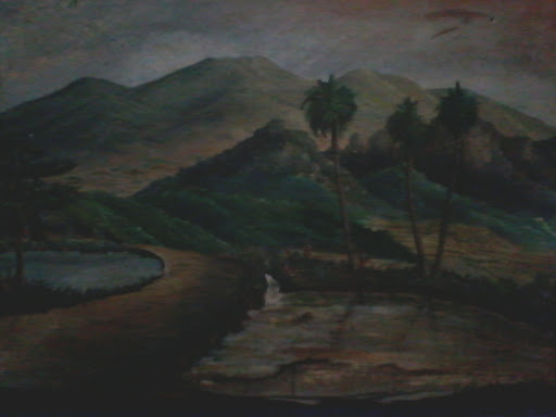 Mural Danau Dan Gunung