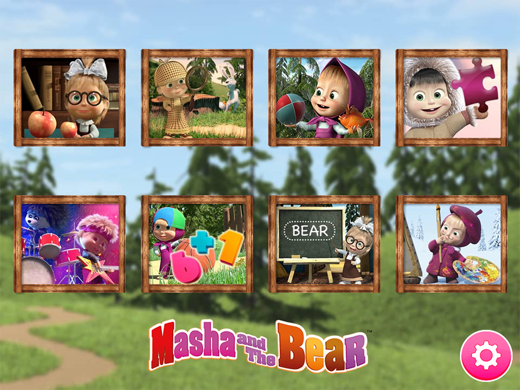   Masha and the Bear. Educational Games- 스크린샷 