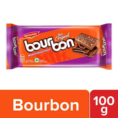 Britannia Bourbon Chocolate Cream Biscuits - 100 gm