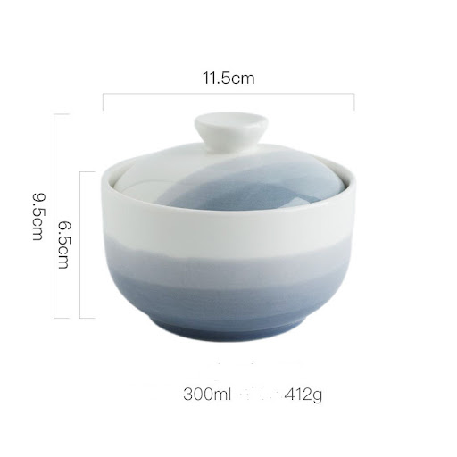 Title 3, Creative Ceramic Waterproof Soup Bowl With Cove...