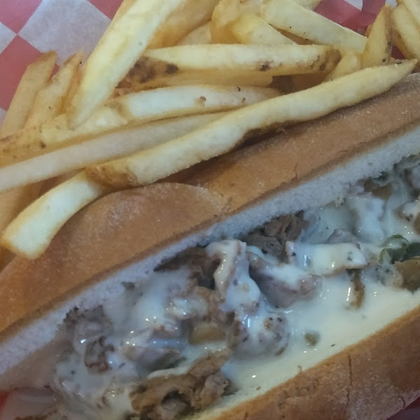 Philly Cheese Steak on GF Bun