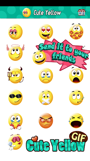 Cute Smiley Gif Emoji Sticker