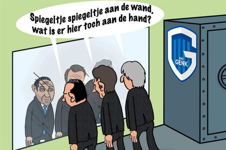 Fans Genk laten op satirische manier hun ongenoegen blijken: "Het begint meer en meer op een spiegelpaleis te lijken"