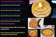 P'P Paratha menu 6