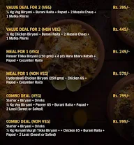 Biryani Diaries menu 2