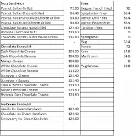 Hotel Friends Food Court menu 4