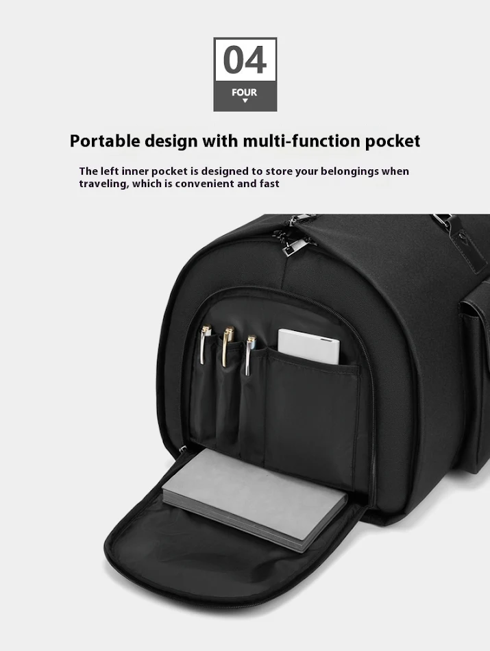 Erkek Takım Elbise Çantası Buggy Bag Elbiselerinizi bu geniş ve dayanıklı seyahat çantasıyla kırışmadan taşıyın. İş seyahatleri için ideal.