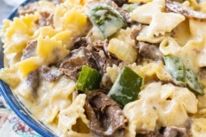 Philly Cheesesteak Mac and Cheese