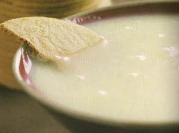 Gingered White Chocolate fondue