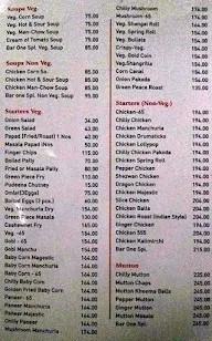 Bar One menu 3