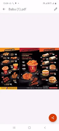 Five Star Chicken menu 1