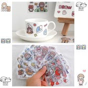 Hộp 1000 Sticker 100 Tấm Sticker Hình Dán - Quà Tặng Dán Hoạt Hình Trang Trí Sổ Lưu Niệm Dễ Thương