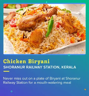 Chicken Biryani at Shoranur Railway Station because life can't be imagined without Biryani