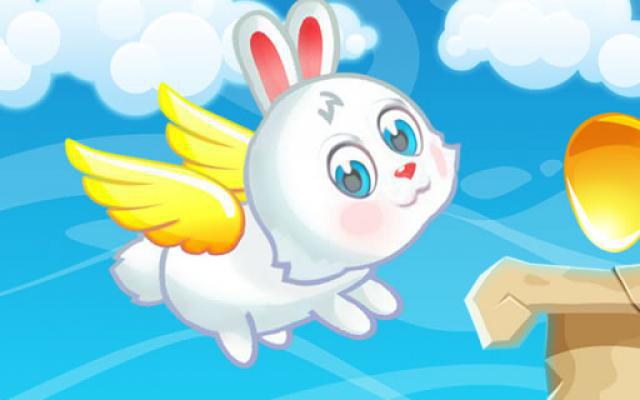 Flying Easter Bunny