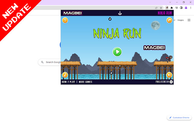 Ninja Run Game - Runs Offline chrome extension