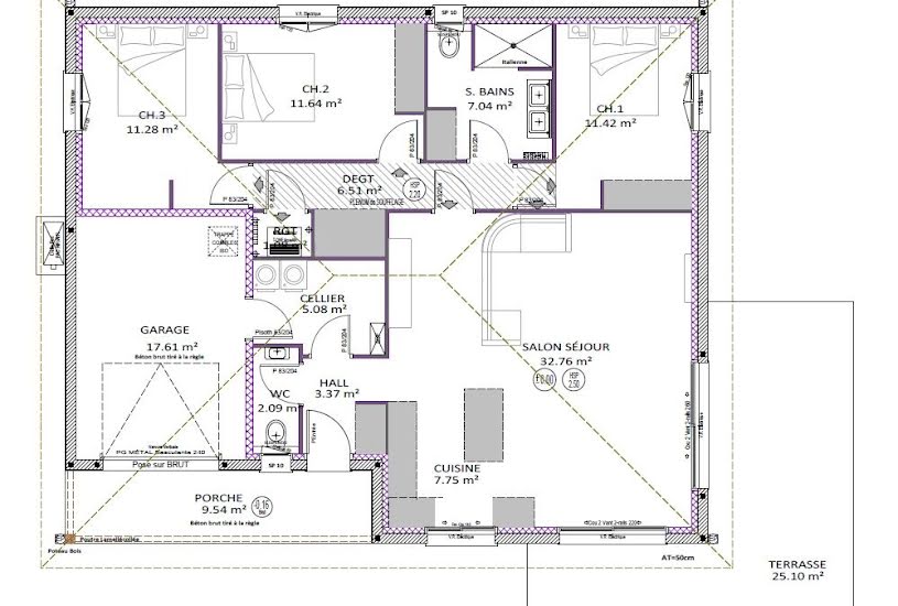  Vente Terrain + Maison - Terrain : 595m² - Maison : 100m² à Tercis-les-Bains (40180) 