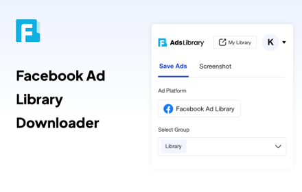 Facebook & TikTok Ad Library Downloader small promo image
