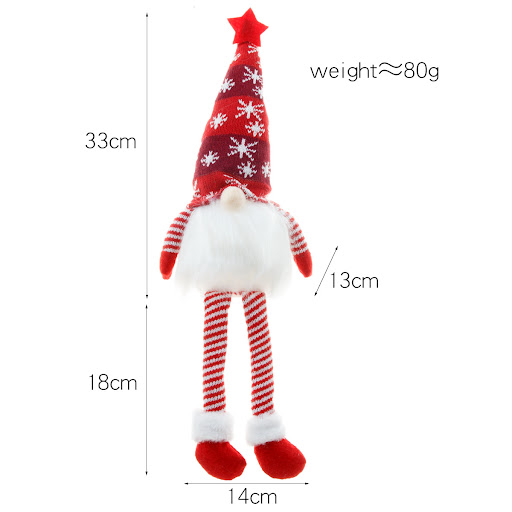 Title 4, Luminous Long-legged Faceless Doll Rudolph Orna...