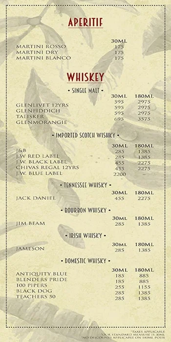 Zaranj menu 