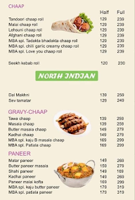 MBA Chaap Wala menu 2