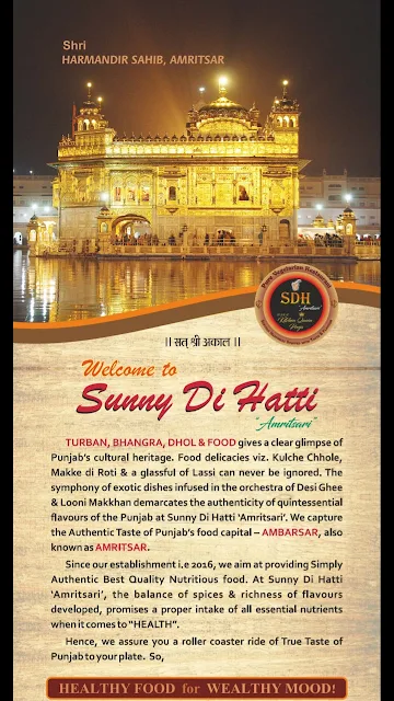 Sunny Di Hatti menu 