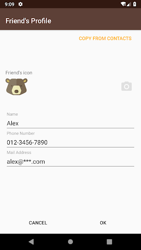 Screenshot a Home Call - Simple Contacts
