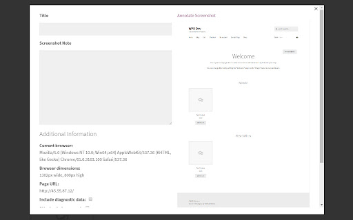 WP Better Support Screenshot Extension