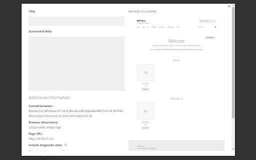WP Better Support Screenshot Extension