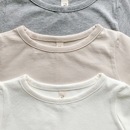 Title 2, Toddlers Thin Cute Solid Color Round Neck Shor...