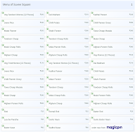 Suvee Square menu 1
