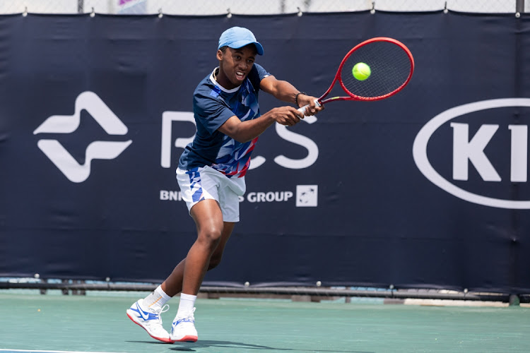 South African former top junior Kholo Montsi in action at the 2020 Potch Open played at the North-West university in Potchefstroom.