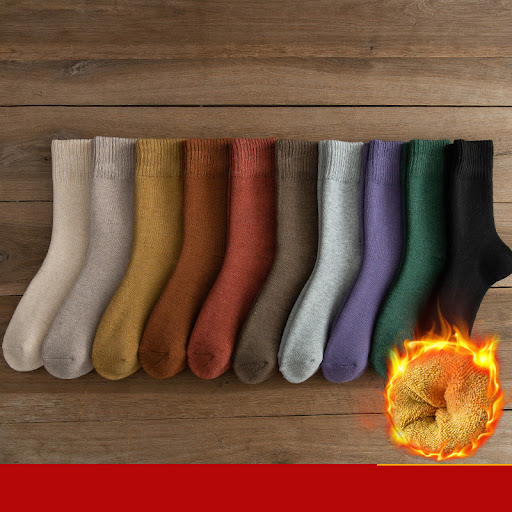 Title 8, Plus Velvet Thick Warm Towel Long Tube Cotton S...