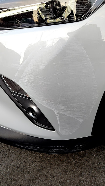 CX-3の擦った・凹む・車に謝罪に関するカスタム事例の投稿画像1枚目