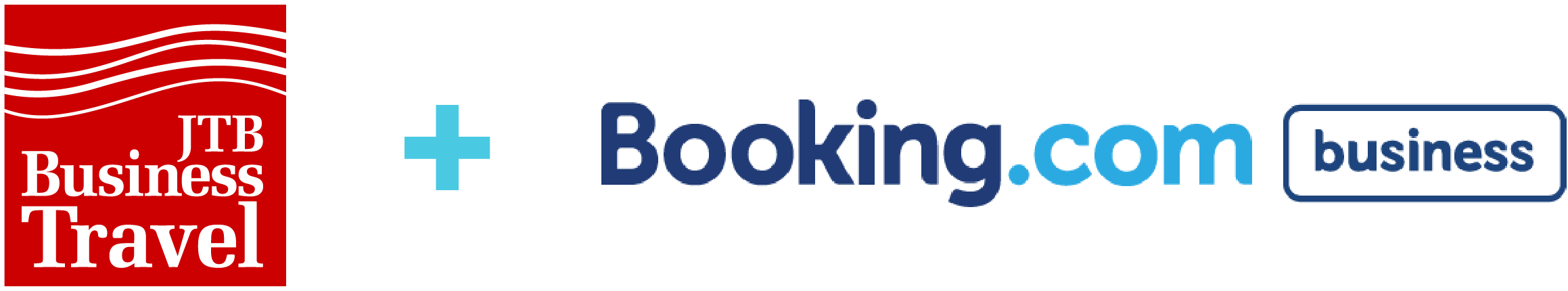 JTB Business Travel and Booking.com for business logo