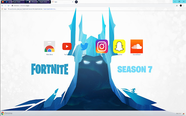 FORTNITE WINTER LOCATION! SNOWY SEASON 7 <3 chrome extension