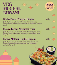 ZAZA Mughal Biryani menu 4