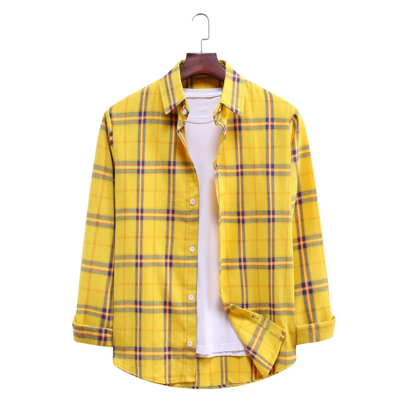 Heren geruite shirt met lange mouwen voor een casual-chique look. Comfortabel en stijlvol, perfect voor dagelijks gebruik of een avondje uit. Tijdloos design.