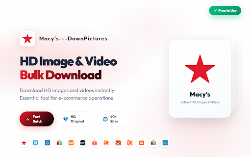 Web Image/Video Bulk Downloader - E-commerce Extractor screenshot 1