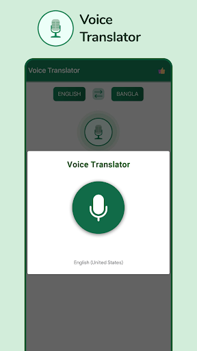 Screenshot Speak Bangla Translate English