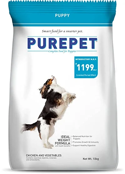 Purepet Dog Puppy Food Chicken & Vegetables 1.1 Kg