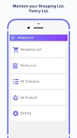 Meal Planner – Shopping List Screenshot