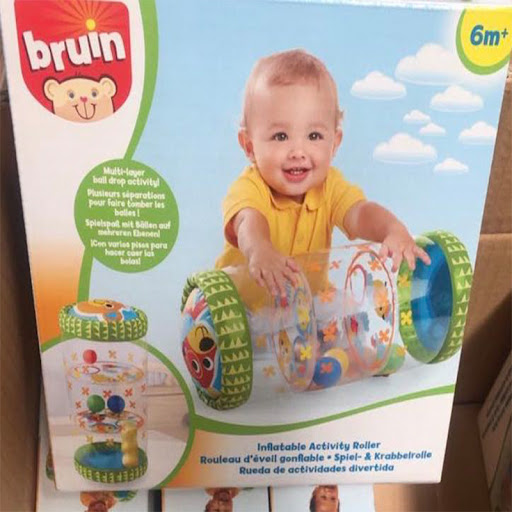 Title 3, Inflatable Baby Crawling Roller Walker Practice...