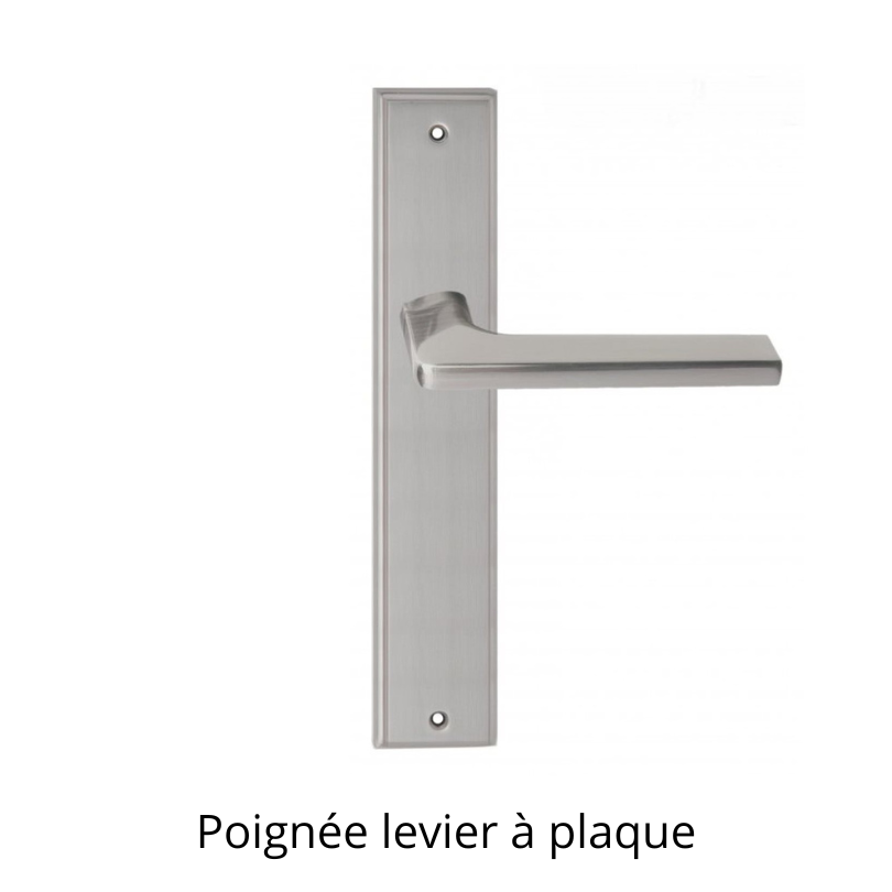 Poignée levier à plaque 