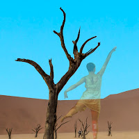 Namibia. Deadvlei. "Ballerina". di 