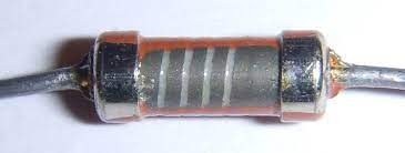 A carbon film resistor 