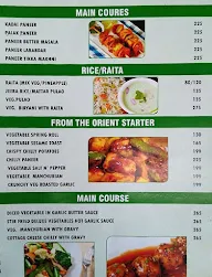 The Green Indian menu 1